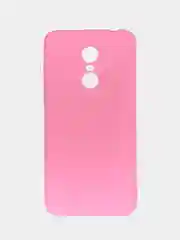 Розовый чехол для Xiaomi Redmi 5 Plus (Сяоми Редми 5 Плюс), силиконовый, цветной, матовый