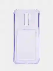 Лавандовый чехол противоударный с отделом под карту для Xiaomi Redmi 10C, 9A, 9C, A1+, Poco M3, M5