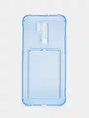 Прозрачный чехол противоударный с отделом под карту для Xiaomi Redmi 10C, 9A, 9C, A1+, Poco M3, M5