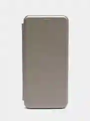 Серебряный чехол книжка Xiaomi Redmi 10C / 10C NFC / Poco C40 (Сяоми Редми 10С / Поко С40)