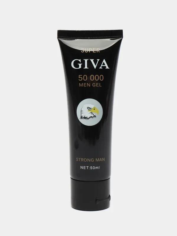 Премиум Интимный гель для увеличения члена "GIVA 50000", лубрикант, пролонгатор, 50 мл