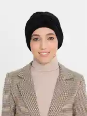 Черный тюрбан женский