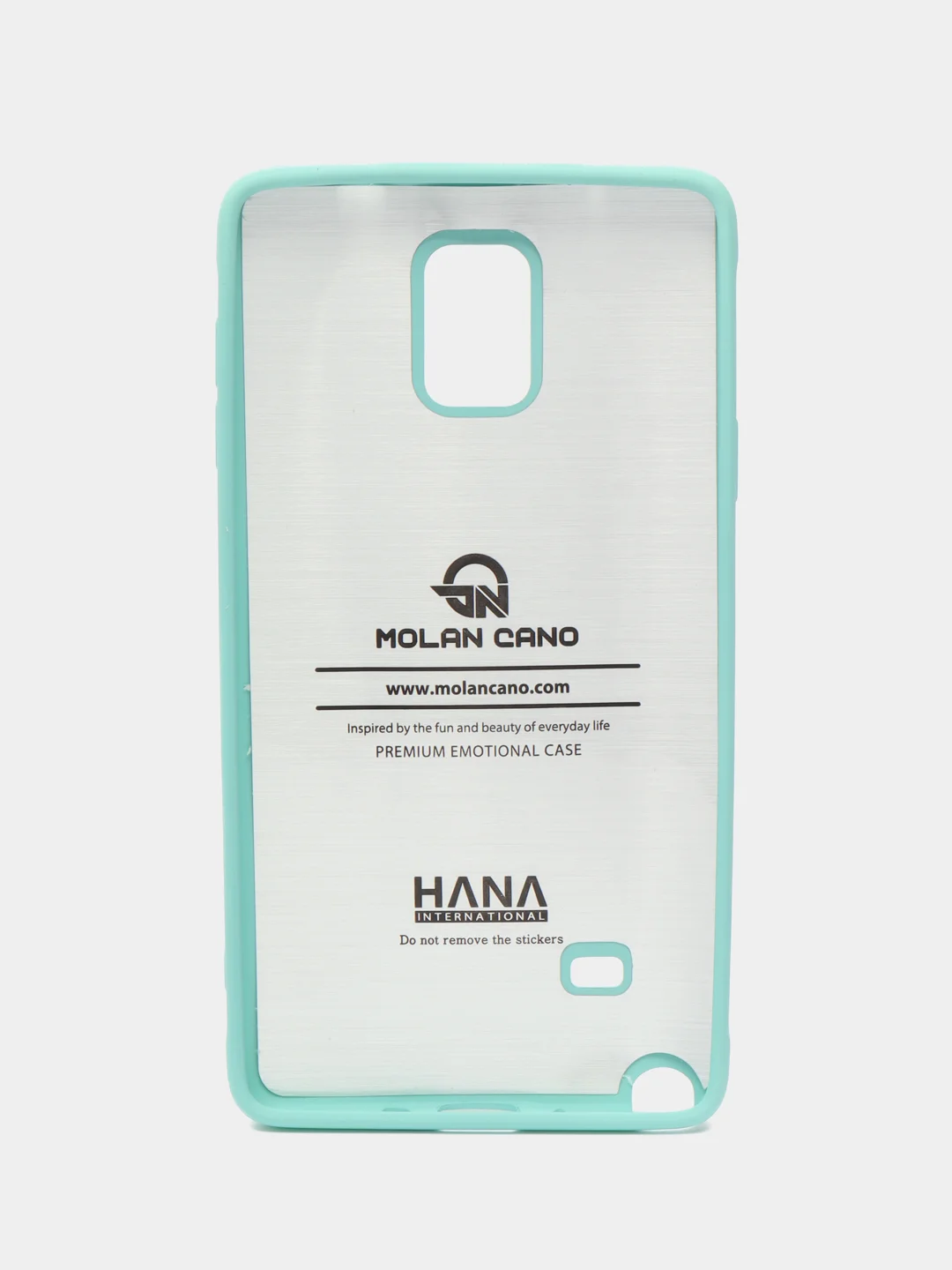 Бирюзовый силиконовый чехол для Samsung Galaxy Note 4 / SM-N910 бампер Hana Molan Cano для смартфона