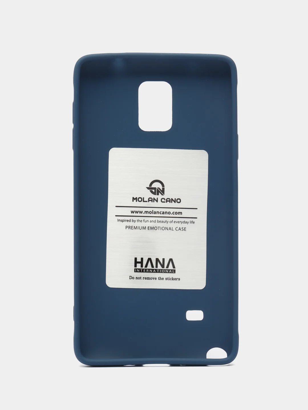 Синий силиконовый чехол для Samsung Galaxy Note 4 / SM-N910 бампер Hana Molan Cano для смартфона