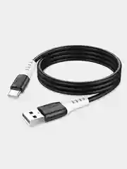 Черный кабель X82, Type-C, USB, быстрая зарядка