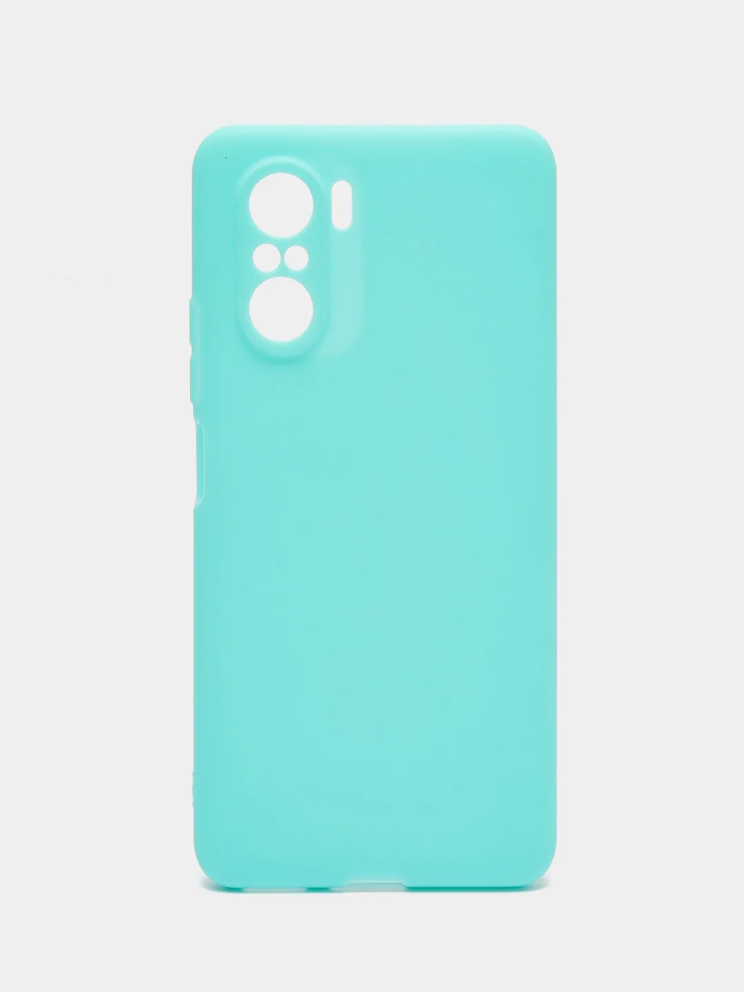 Бирюзовый чехол для Xiaomi Poco F3 / Xiaomi Redmi K40 Pro силиконовый матовый