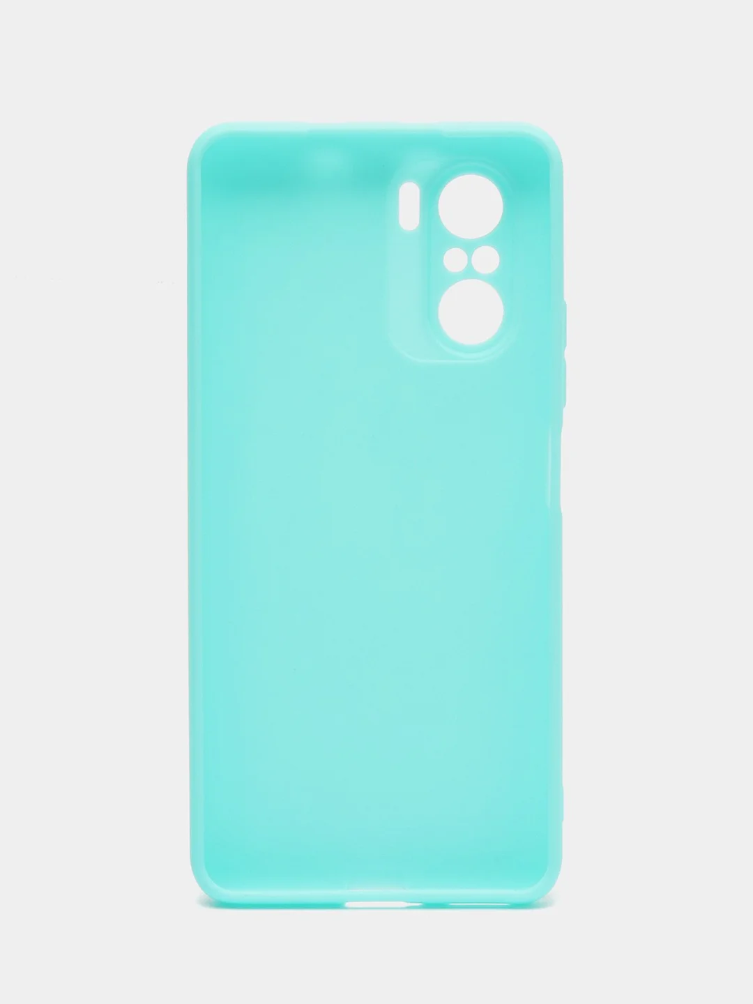 Бирюзовый чехол для Xiaomi Poco F3 / Xiaomi Redmi K40 Pro силиконовый матовый
