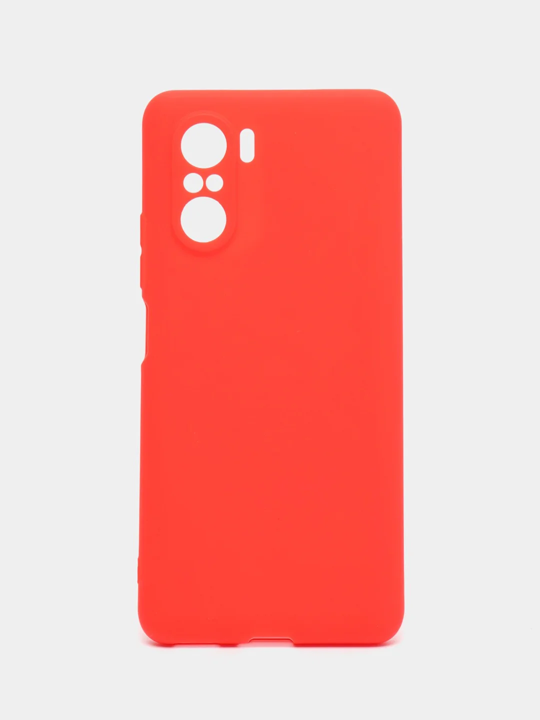 Красный чехол для Xiaomi Poco F3 / Xiaomi Redmi K40 Pro силиконовый матовый