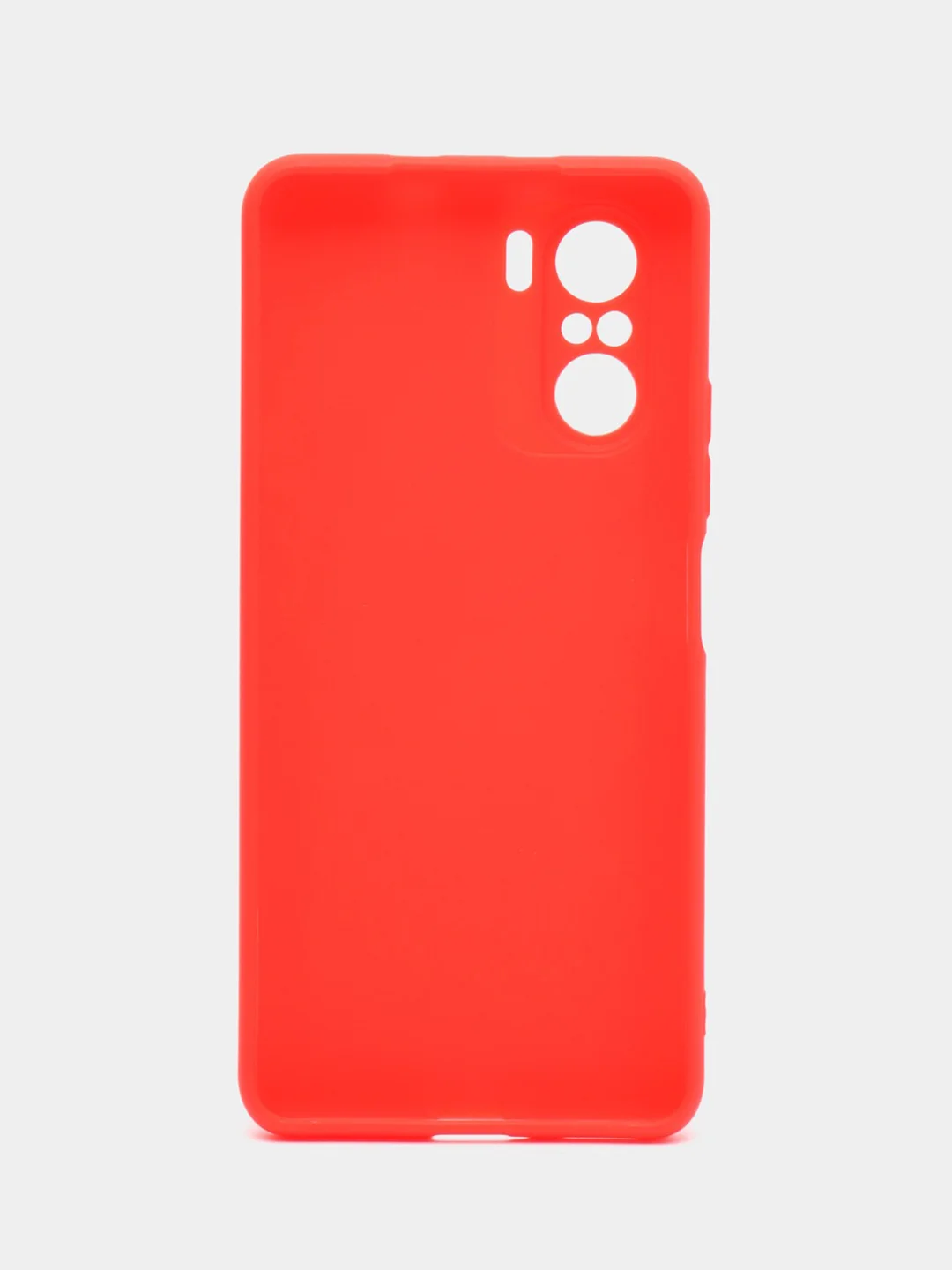 Красный чехол для Xiaomi Poco F3 / Xiaomi Redmi K40 Pro силиконовый матовый