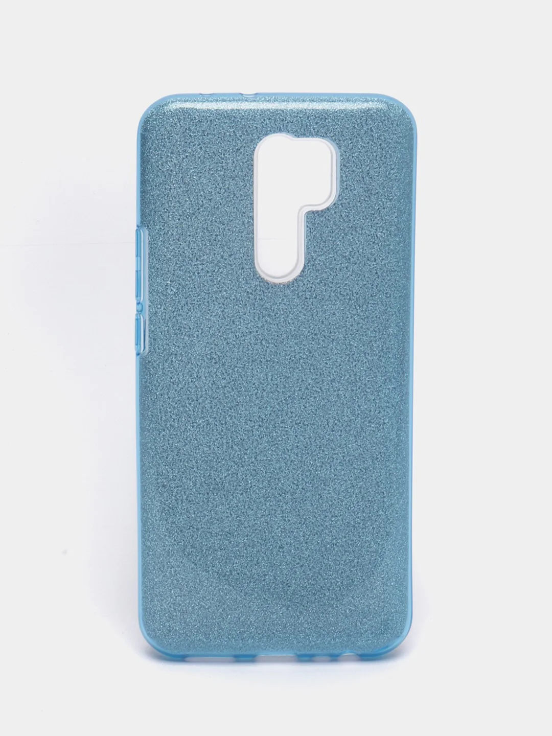 Голубой чехол Xiaomi Redmi 9, Сяоми Редми 9 блестящий сияющий