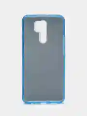 Голубой чехол Xiaomi Redmi 9, Сяоми Редми 9 блестящий сияющий