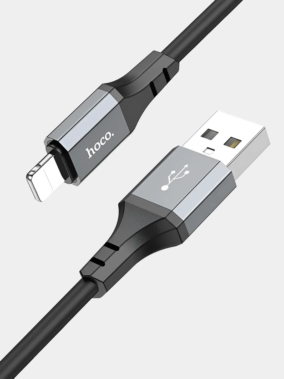 Черный кабель для iphone usb lightning для зарядки телефона