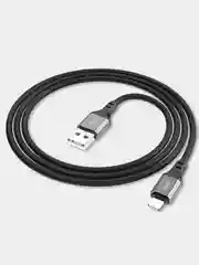 Черный кабель для iphone usb lightning для зарядки телефона