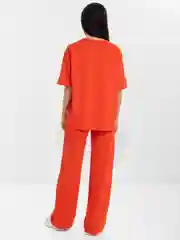 Коралловый спортивный костюм женский