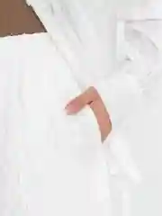 Белый комплект туника пляжная с шортами