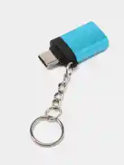 Голубой переходник Адаптер OTG с USB 3.0 на Type-C, для Смартфонов, для Ноутбуков, для Флешек