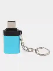 Голубой переходник Адаптер OTG с USB 3.0 на Type-C, для Смартфонов, для Ноутбуков, для Флешек