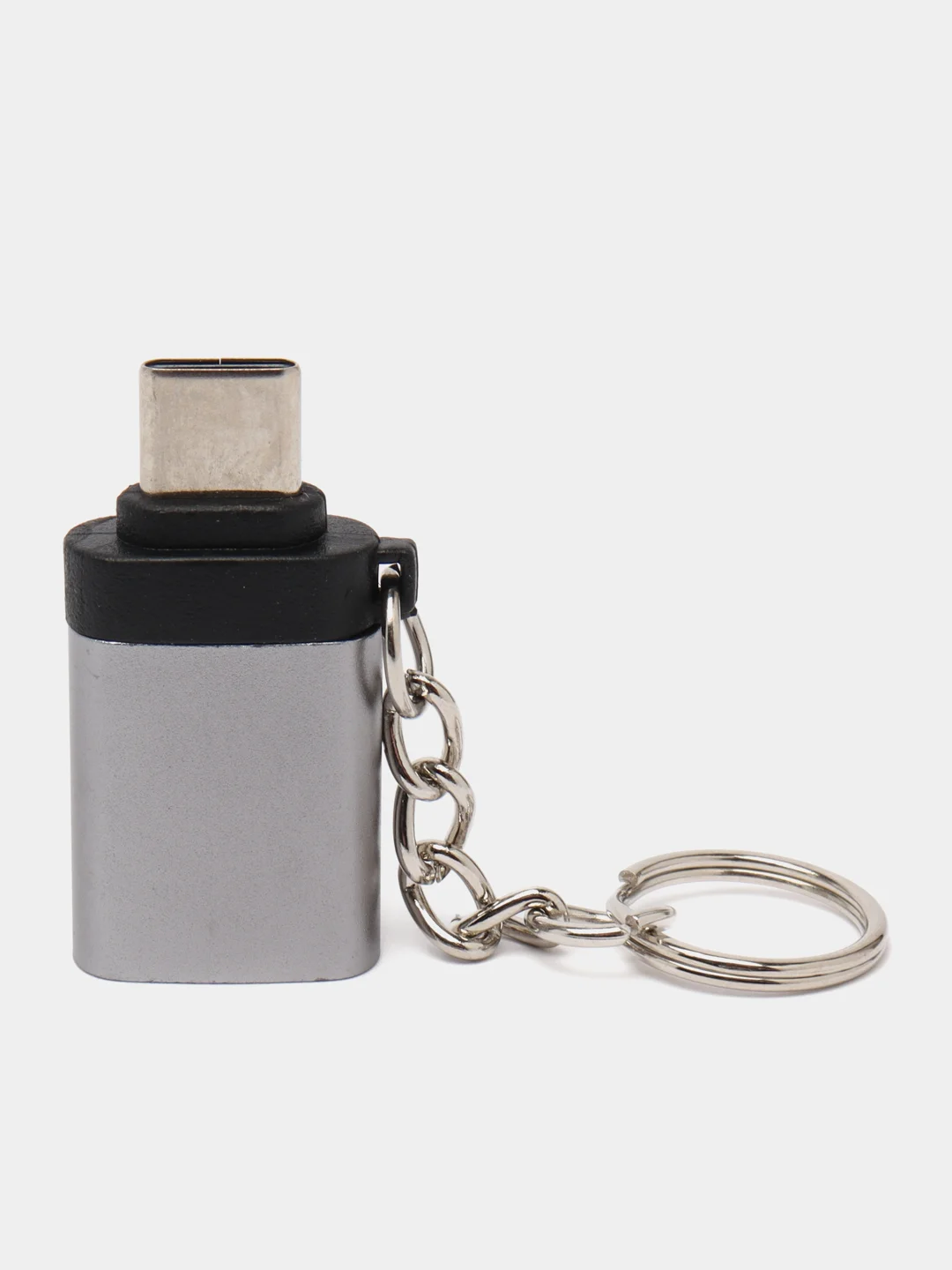 Серебряный переходник Адаптер OTG с USB 3.0 на Type-C, для Смартфонов, для Ноутбуков, для Флешек