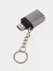 Серебряный переходник Адаптер OTG с USB 3.0 на Type-C, для Смартфонов, для Ноутбуков, для Флешек
