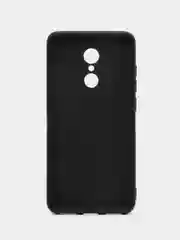 Черный чехол силиконовый для Xiaomi Redmi 5 накладка бампер черный с черепом