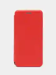 Красный чехол-книжка с визитницей для Xiaomi Redmi 6 Pro, Mi A2 Lite с отделом для карточки