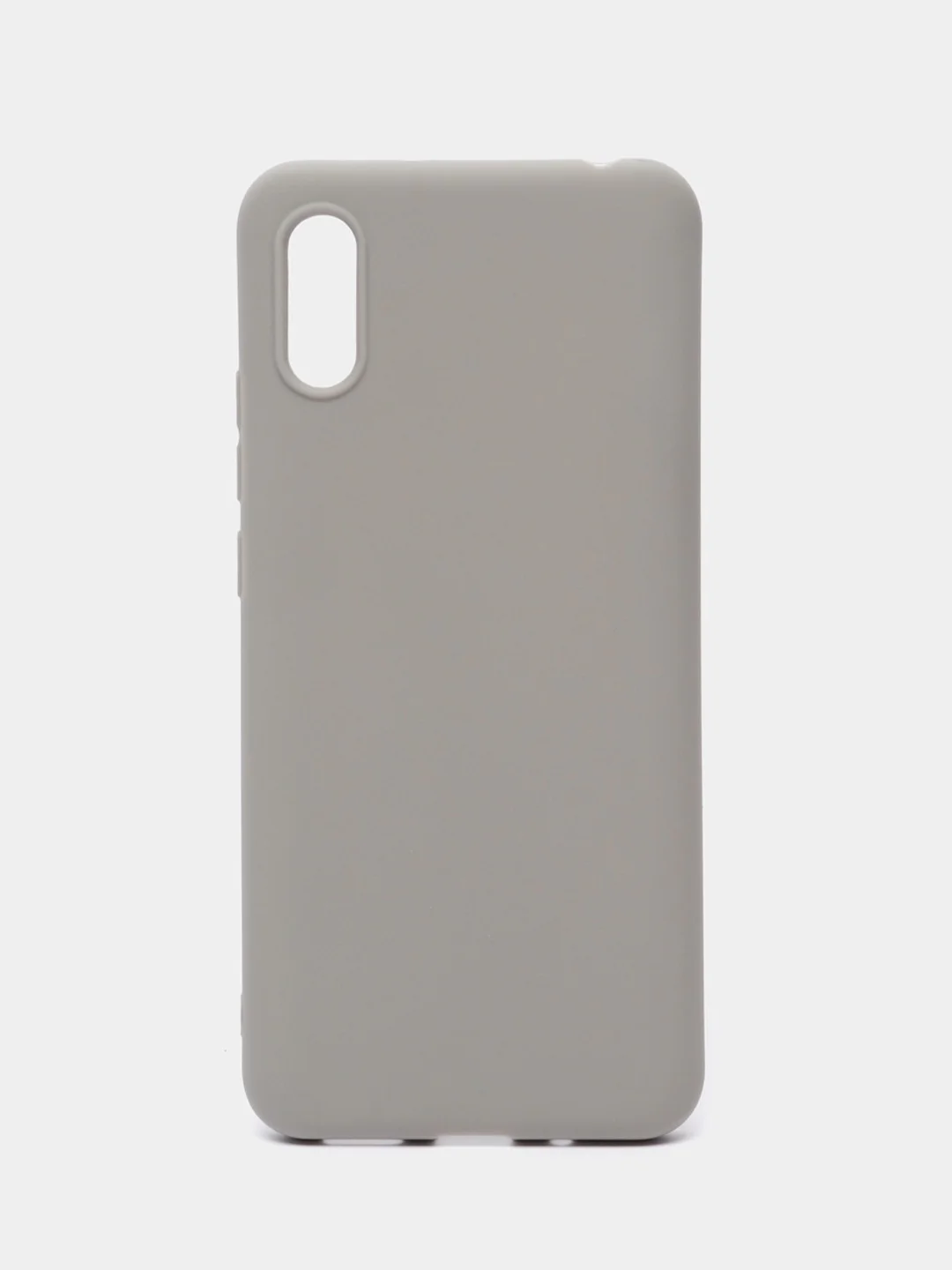 Серебряный чехол для Xiaomi Redmi 9A (Сяоми Редми 9А) силиконовый, матовый, цветной