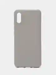Серебряный чехол для Xiaomi Redmi 9A (Сяоми Редми 9А) силиконовый, матовый, цветной