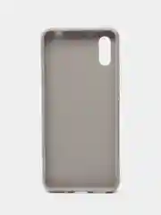 Серебряный чехол для Xiaomi Redmi 9A (Сяоми Редми 9А) силиконовый, матовый, цветной