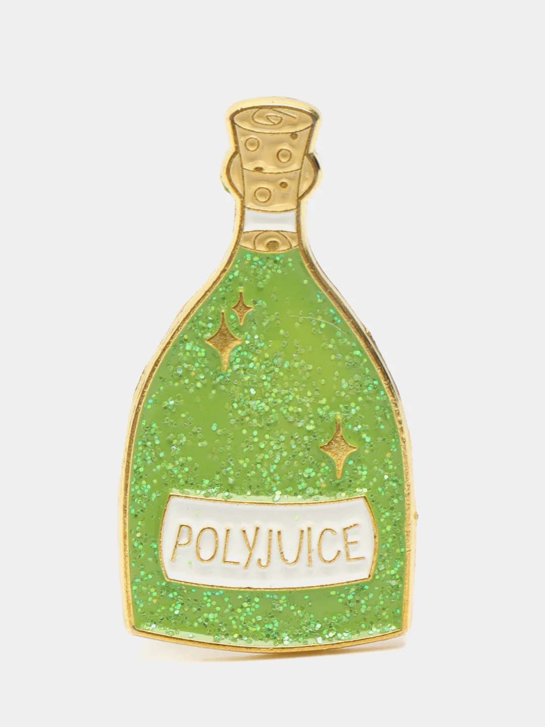 Лесной зеленый металлические значки "Magic potions"