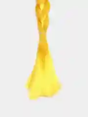 Желтый тонкие косички на резинке