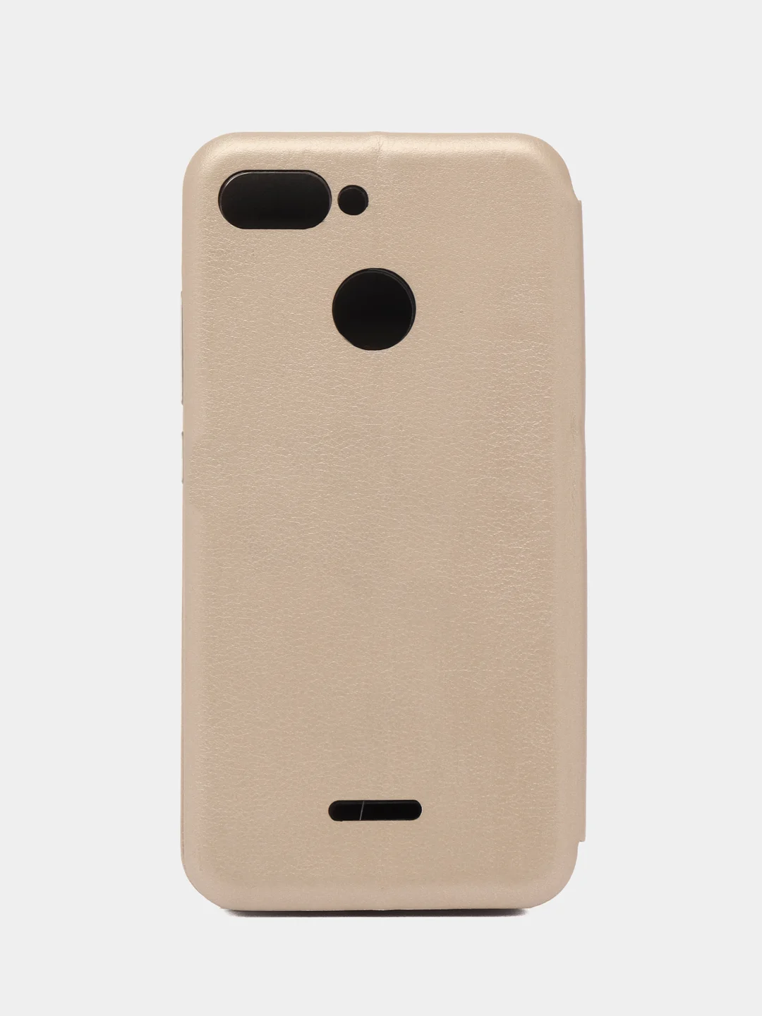 Золотой чехол-книжка с визитницей для Xiaomi Redmi 6 полная защита телефона с отделом для карточки