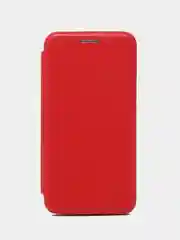 Красный чехол-книжка с визитницей для Xiaomi Redmi 6 полная защита телефона с отделом для карточки
