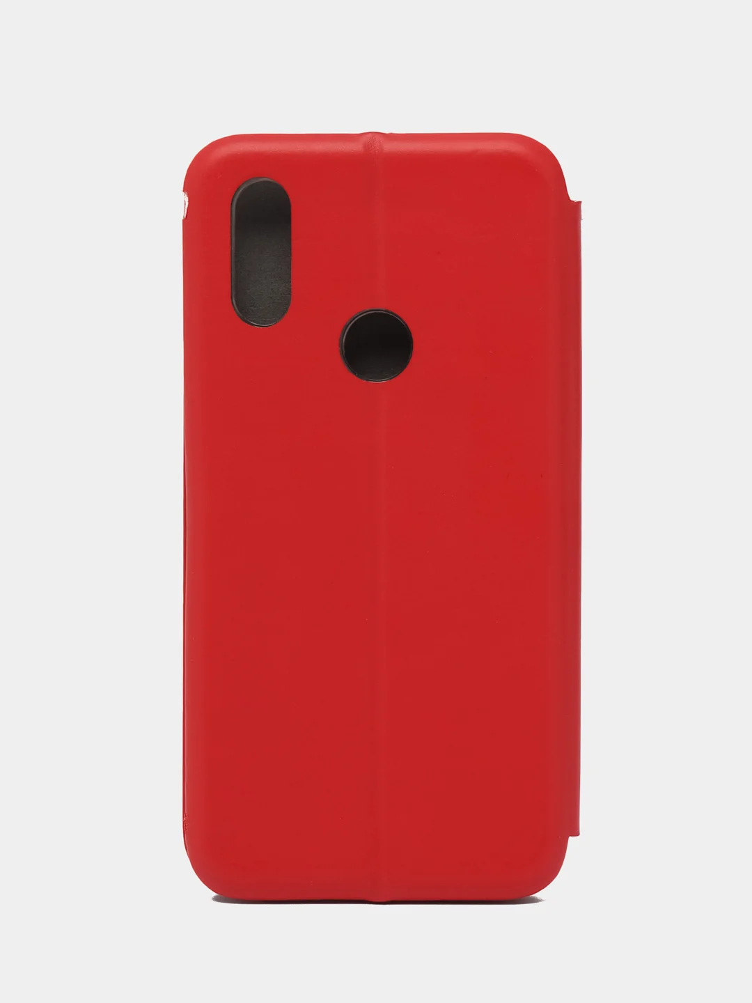 Красный чехол-книжка с визитницей для Xiaomi Redmi 7 полная защита телефона с отделом для карточки