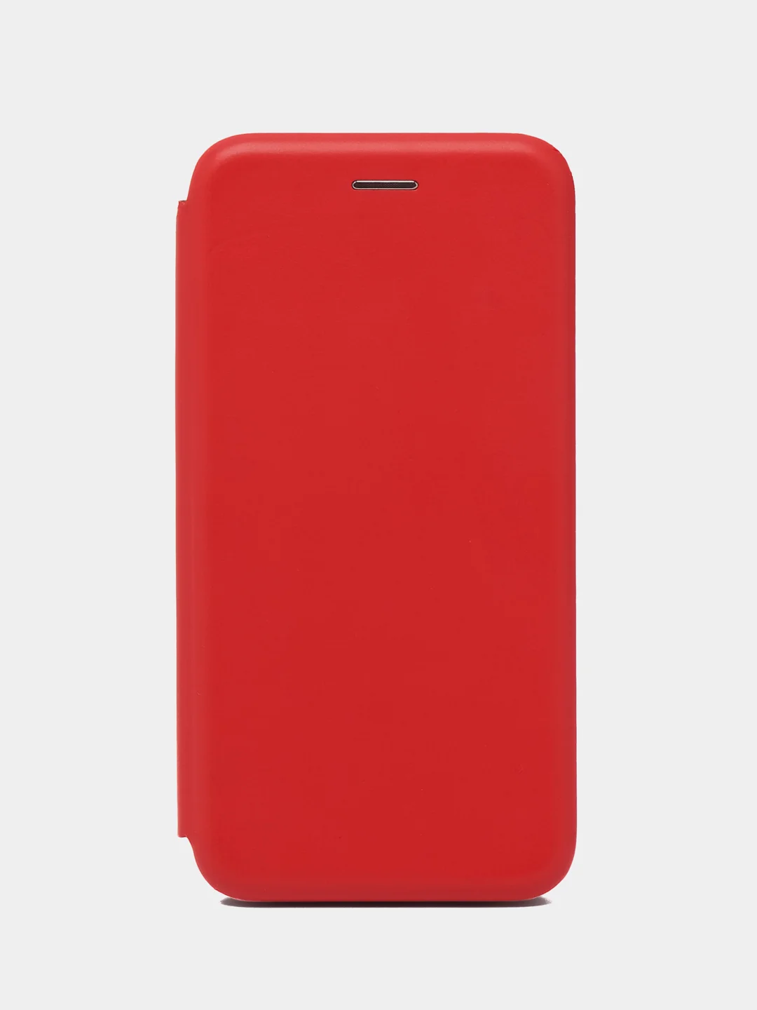 Красный чехол-книжка с визитницей для Xiaomi Redmi 7 полная защита телефона с отделом для карточки