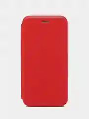 Красный чехол-книжка с визитницей для Xiaomi Redmi 7 полная защита телефона с отделом для карточки