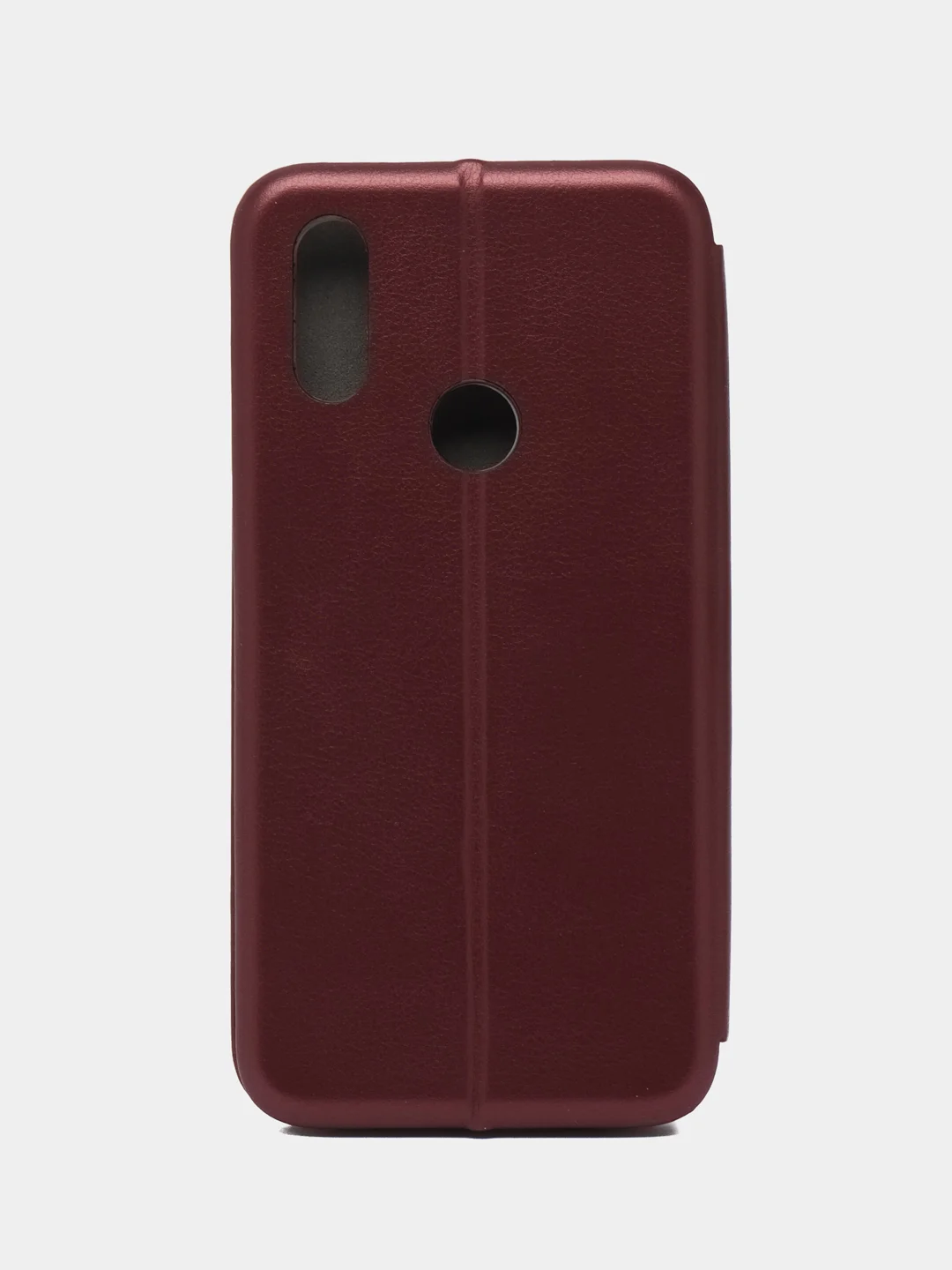 Красный чехол-книжка с визитницей для Xiaomi Redmi 7 полная защита телефона с отделом для карточки