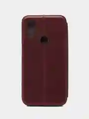 Красный чехол-книжка с визитницей для Xiaomi Redmi 7 полная защита телефона с отделом для карточки