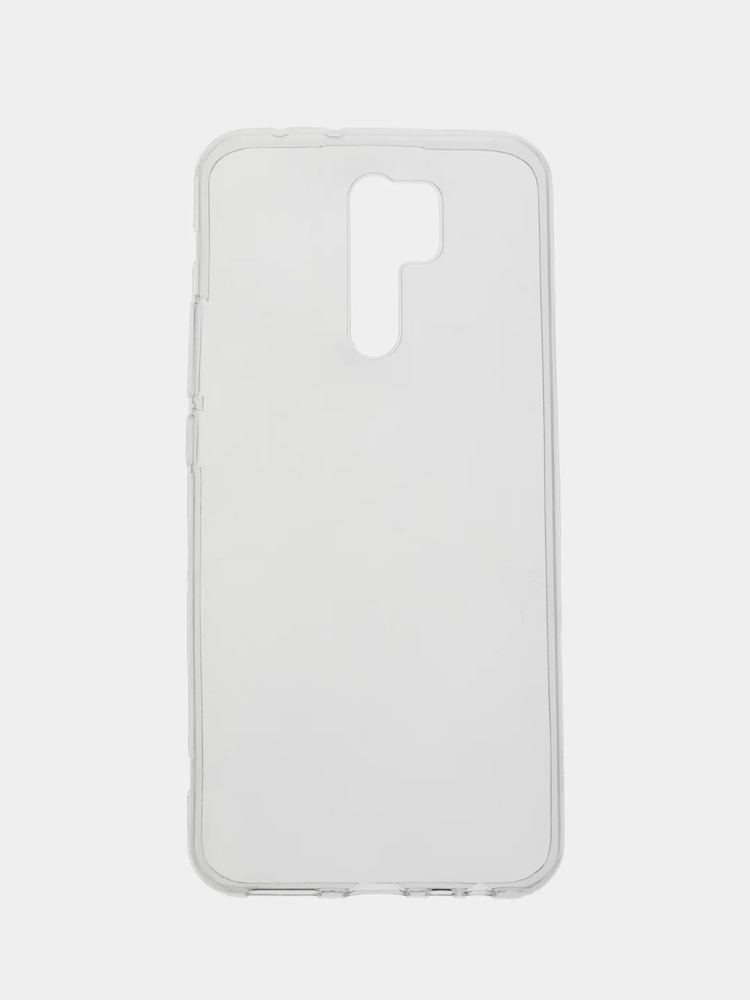 Прозрачный чехол силиконовый для Xiaomi Redmi 9 накладка бампер прозрачный / черный