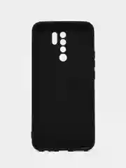 Прозрачный чехол силиконовый для Xiaomi Redmi 9 накладка бампер прозрачный / черный