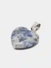 Синий кулон "Сердце", натуральные камни, 2 х 2 см