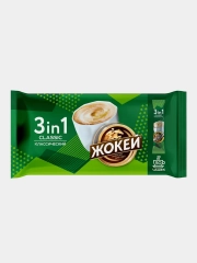 Кофейный напиток Жокей "Классический", 3в1, растворимый, 50 пакетиков, 600 г
