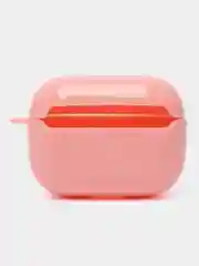 Розовый пластиковый чехол для наушников AirPods 1 / 2 / Pro