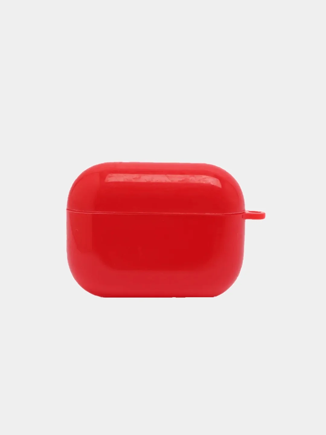 Красный пластиковый чехол для наушников AirPods 1 / 2 / Pro