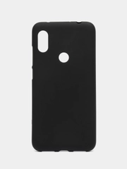 Чехол силиконовый для Xiaomi Redmi Note 6, Note 6 Pro накладка бампер прозрачный / черный