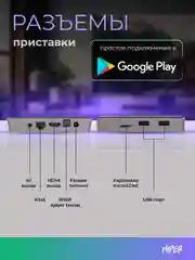 Smart-TV приставка HIPER MEDIA ATV 4K ultra HD, HDR, Android TV, 16 Gb, 2 Gb (RAM), Wi-Fi