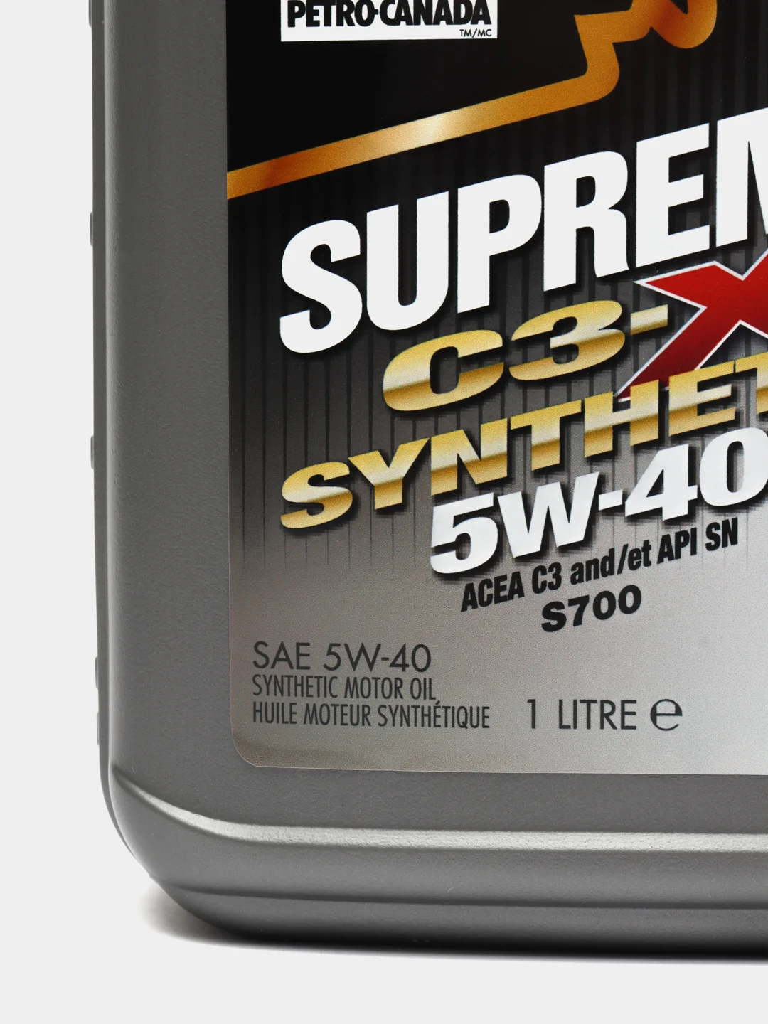 Моторное масло PETRO-CANADA SUPREME C3-X SYNTHETIC 5W-40 1L, ACEA C3, бензин, дизель, газ