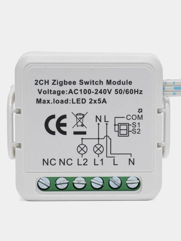 2-канальное реле Zigbee с Алисой