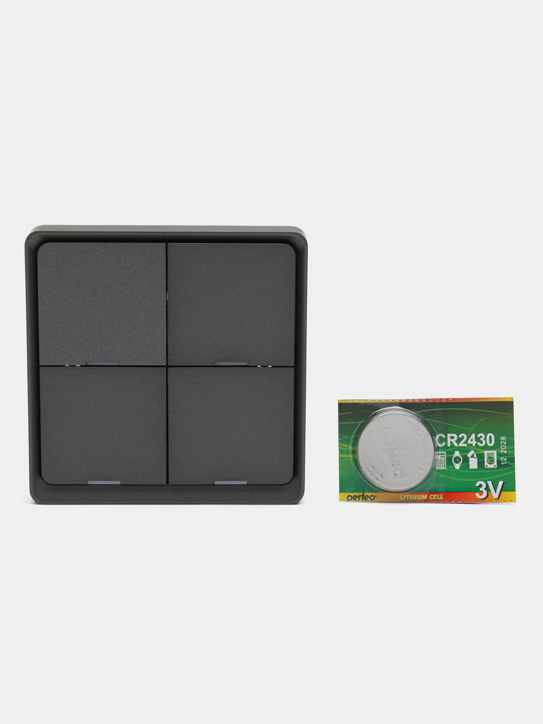 Белый беспроводной 4-клавишный выключатель Zigbee MOES