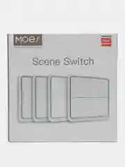 Черный беспроводной 4-клавишный выключатель Zigbee MOES