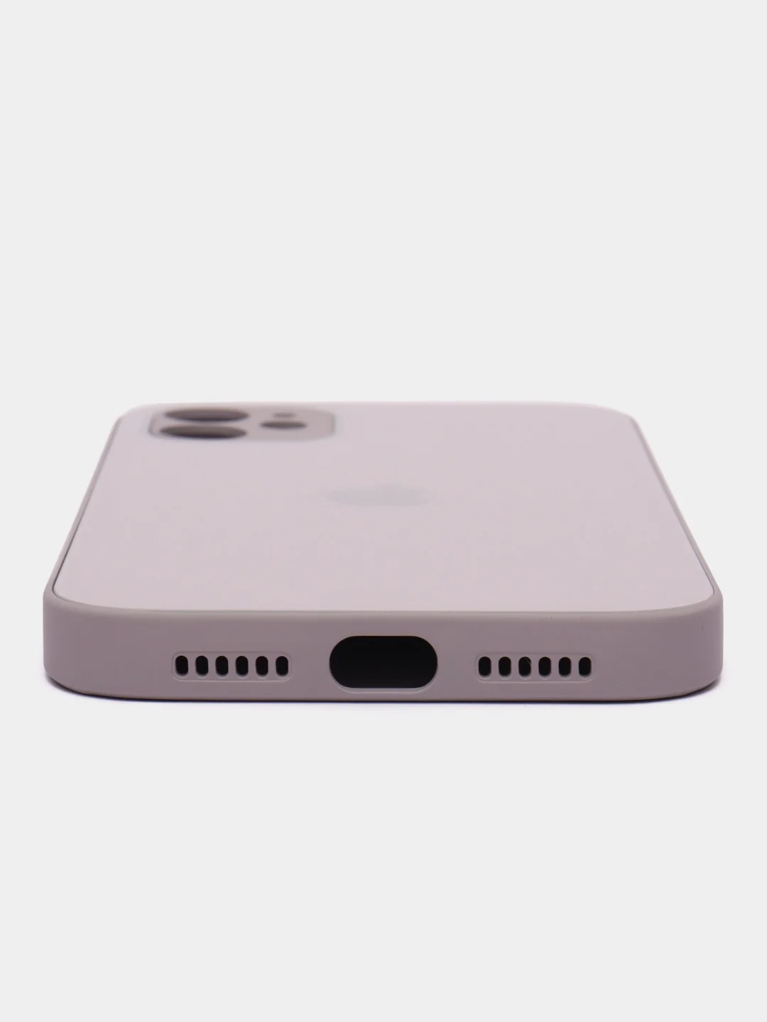 Бежевый меланж чехол для iPhone 11, со стеклянной панелью и защитой камеры